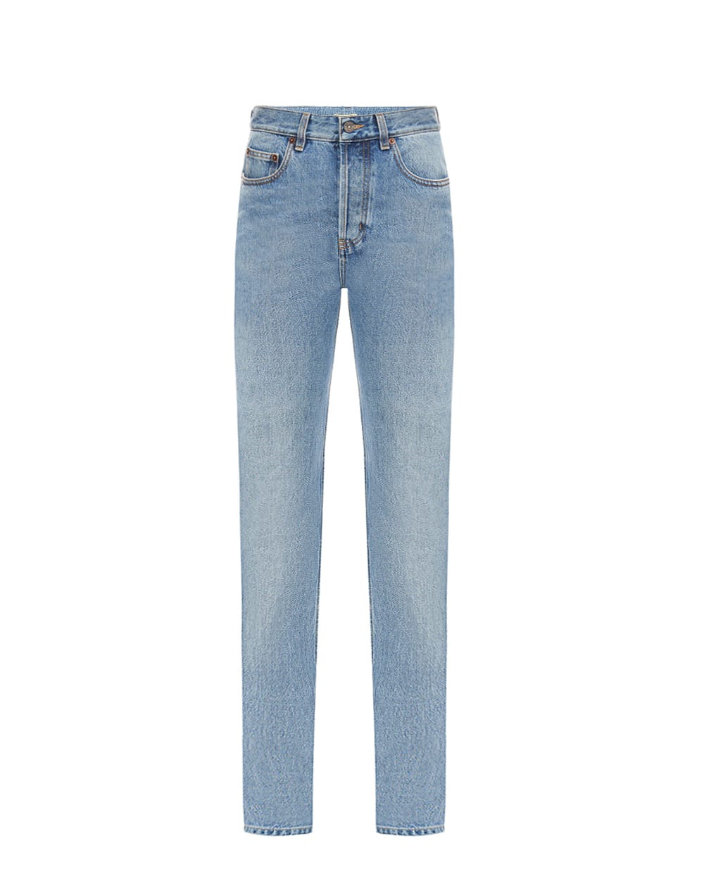 Джинсы с эффектом потертости Saint Laurent 807142-Y11CH, голубой цвет • Купить в интернет-магазине Kameron