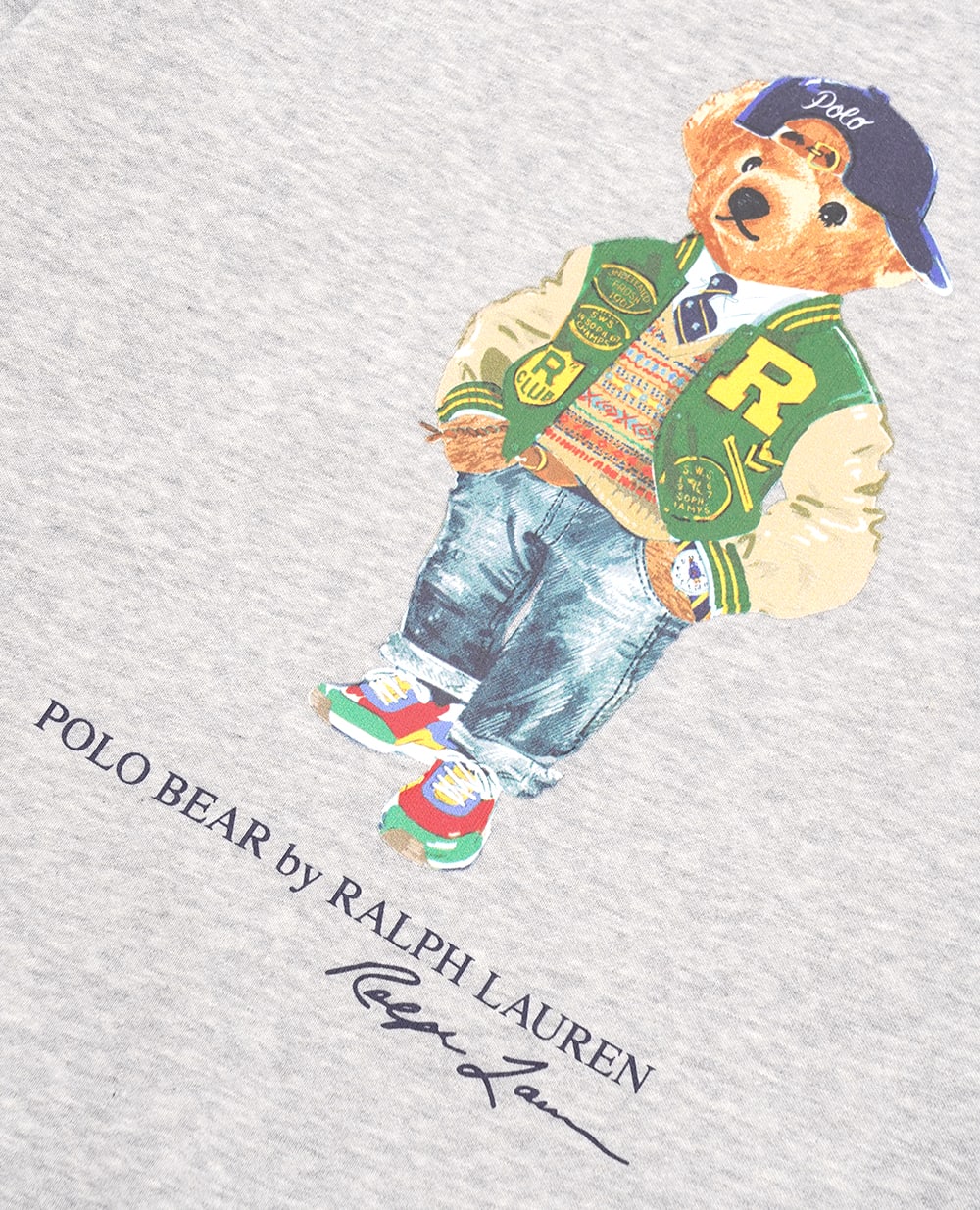 Детский свитшот Polo Bear Polo Ralph Lauren Kids 323960439003, серый цвет • Купить в интернет-магазине Kameron