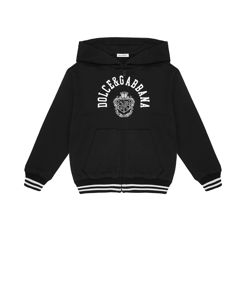 Детская толстовка с капюшоном (костюм) Dolce&Gabbana Kids L4JWKL-G7PTH-S, черный цвет • Купить в интернет-магазине Kameron