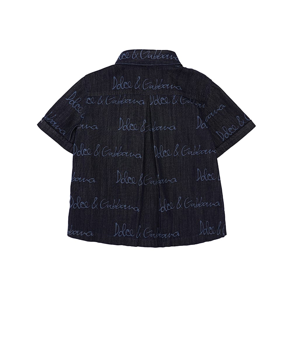 Детская рубашка Dolce&Gabbana Kids L14S22-LDC87, темно-синий цвет • Купить в интернет-магазине Kameron