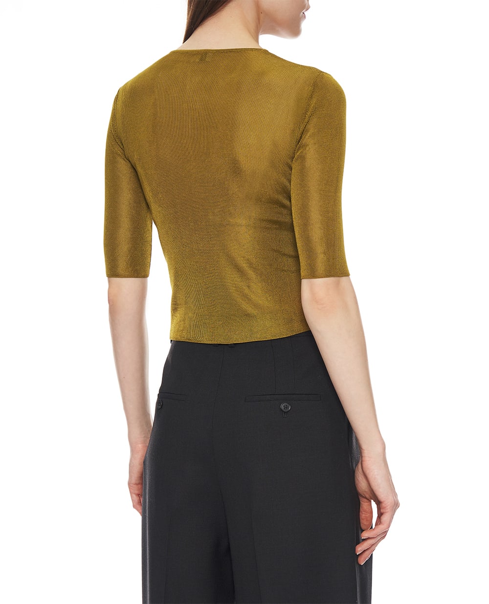Топ Saint Laurent 819910-Y75WA, коричневый цвет • Купить в интернет-магазине Kameron