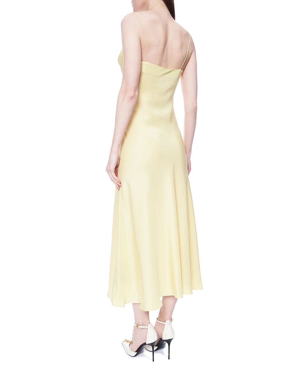 Платье из шелка Balmain GF1RN350SF32, желтый цвет • Купить в интернет-магазине Kameron