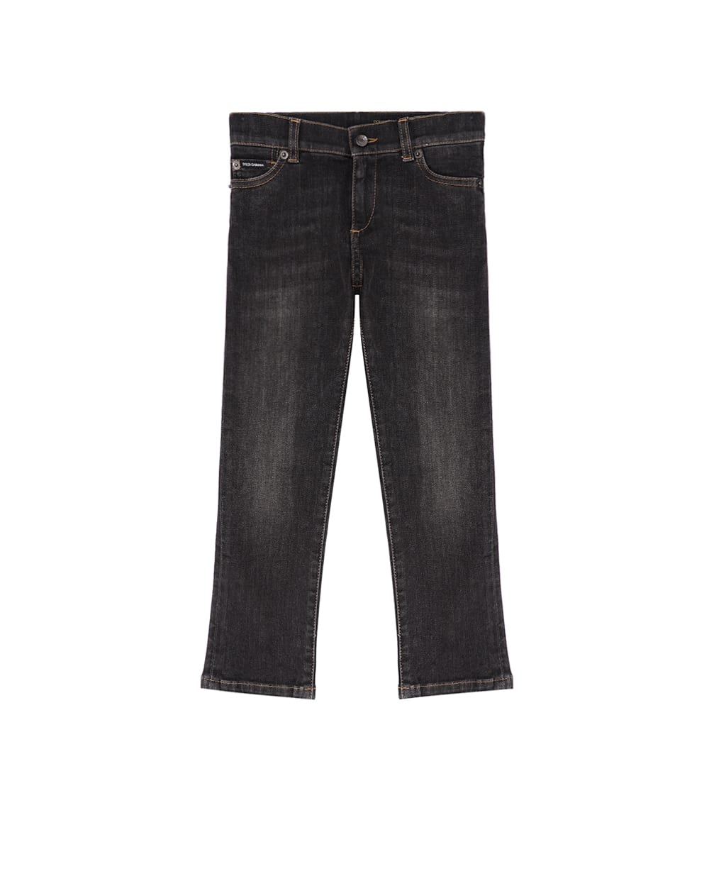 Дитячі джинси Dolce&Gabbana Kids L41F95-LDC80-B, чорний колір • Купити в інтернет-магазині Kameron