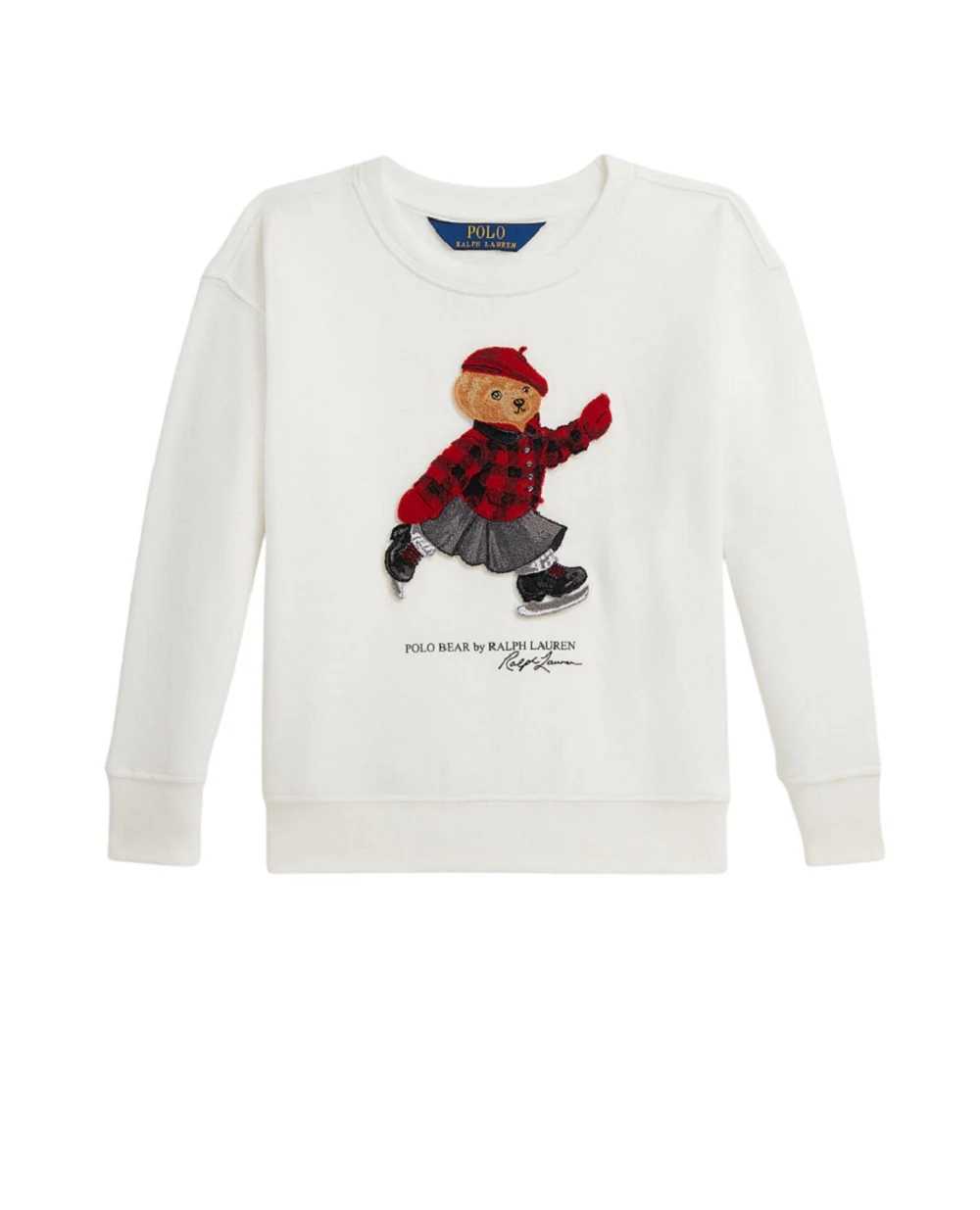 Детский свитшот Polo Bear из флиса Polo Ralph Lauren Kids 312981087001, кремовый цвет • Купить в интернет-магазине Kameron