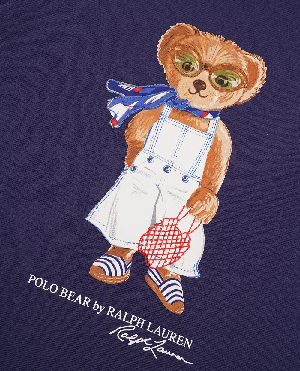 Детская футболка Polo Bear Polo Ralph Lauren Kids 313965226001, темно-синий цвет • Купить в интернет-магазине Kameron