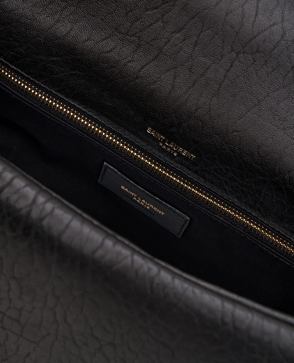Кожаная сумка Calypso Large Saint Laurent 777399-AACYT, черный цвет • Купить в интернет-магазине Kameron