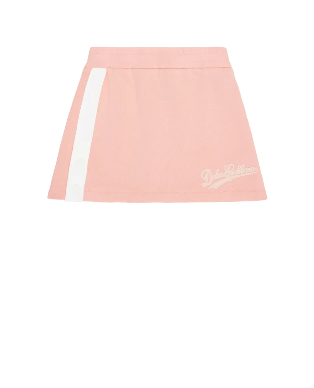 Детская флисовая юбка с принтом Dolce&Gabbana Kids L5JIC1-G7PWH-S, розовый цвет • Купить в интернет-магазине Kameron