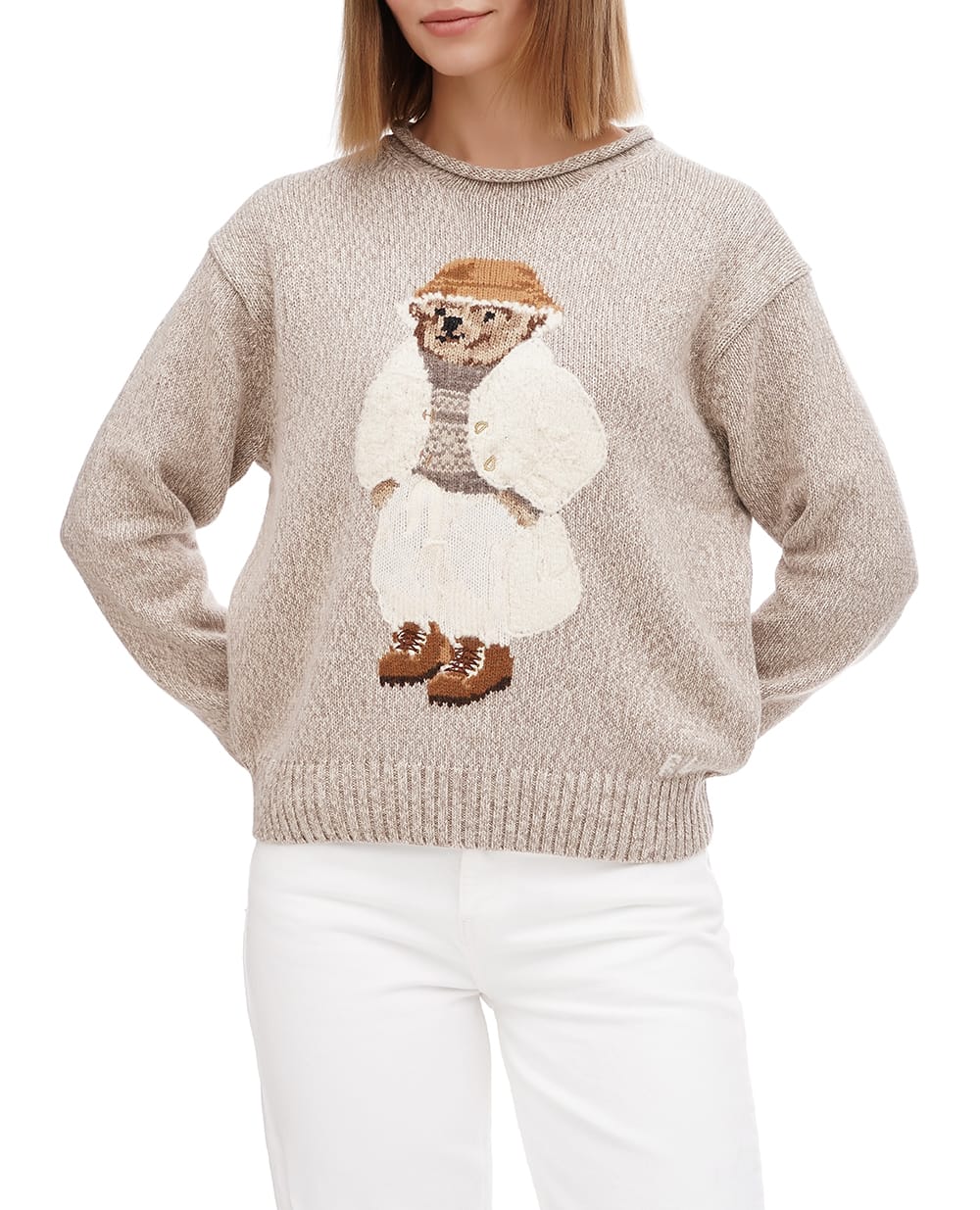 Свитер Polo Ralph Lauren 211947935001, бежевый цвет • Купить в интернет-магазине Kameron