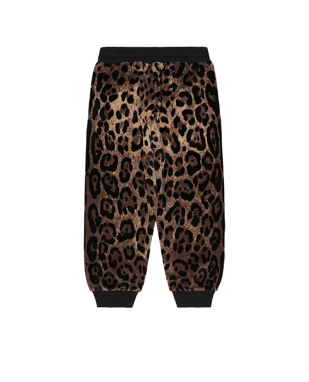 Детские джогеры в анималистичный принт (костюм) Dolce&Gabbana Kids L5JPD7-FJ7D5-B, коричневый цвет • Купить в интернет-магазине Kameron