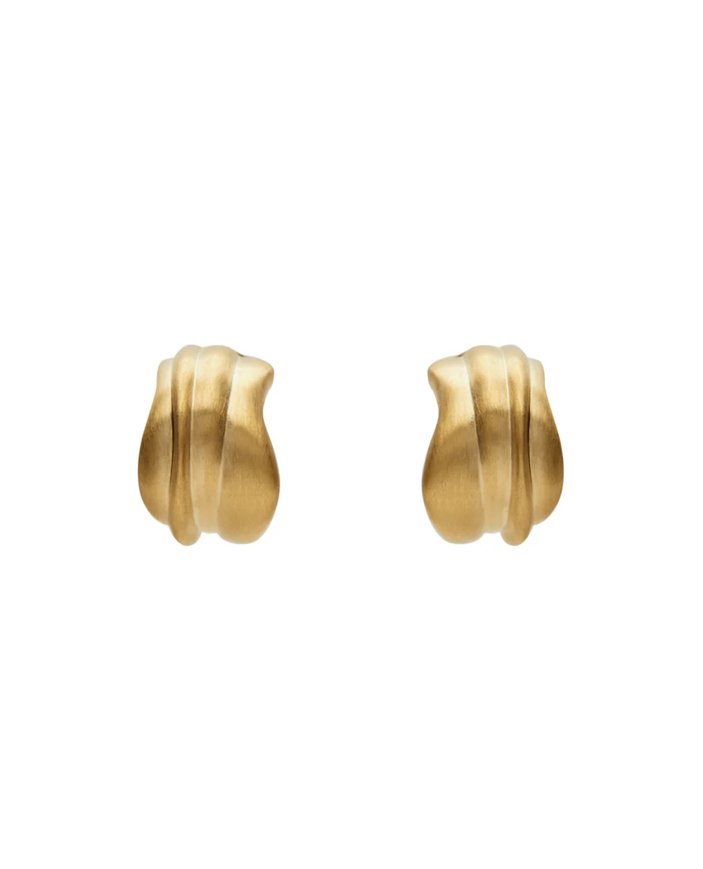 Серьги из переработанного атласного золота с позолотой Completedworks R2224-GOLD, золотой цвет • Купить в интернет-магазине Kameron