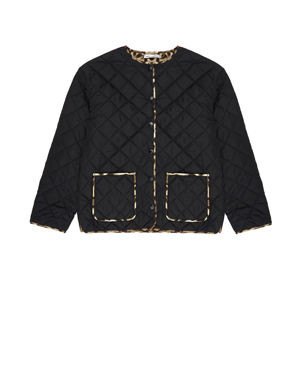 Детская куртка Dolce&Gabbana Kids L5JBS3-FUS3W-S, черный цвет • Купить в интернет-магазине Kameron