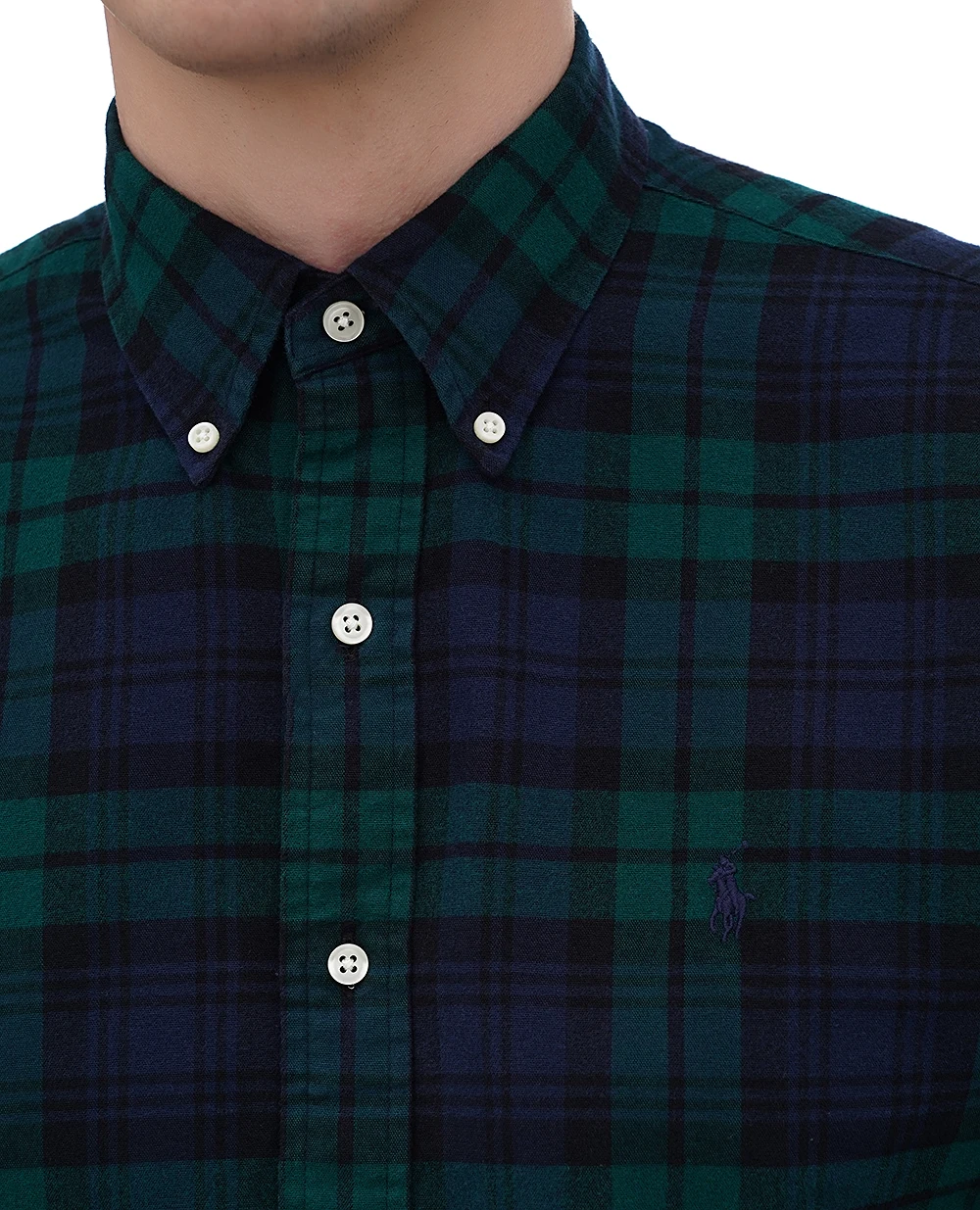Рубашка Polo Ralph Lauren 710953891001, зеленый цвет • Купить в интернет-магазине Kameron
