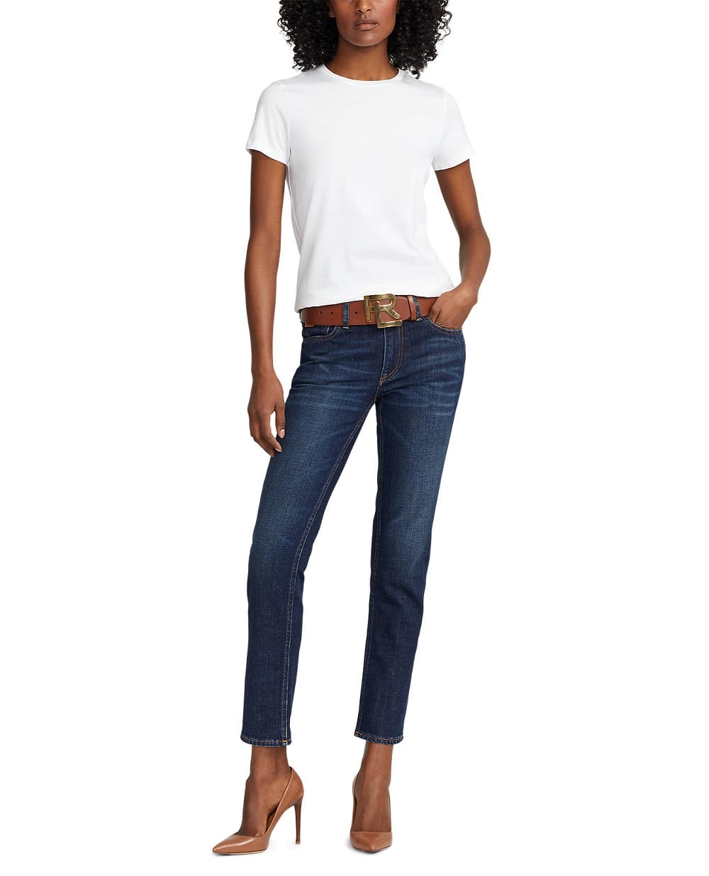 Футболка Ralph Lauren Collection 290965862001, белый цвет • Купить в интернет-магазине Kameron
