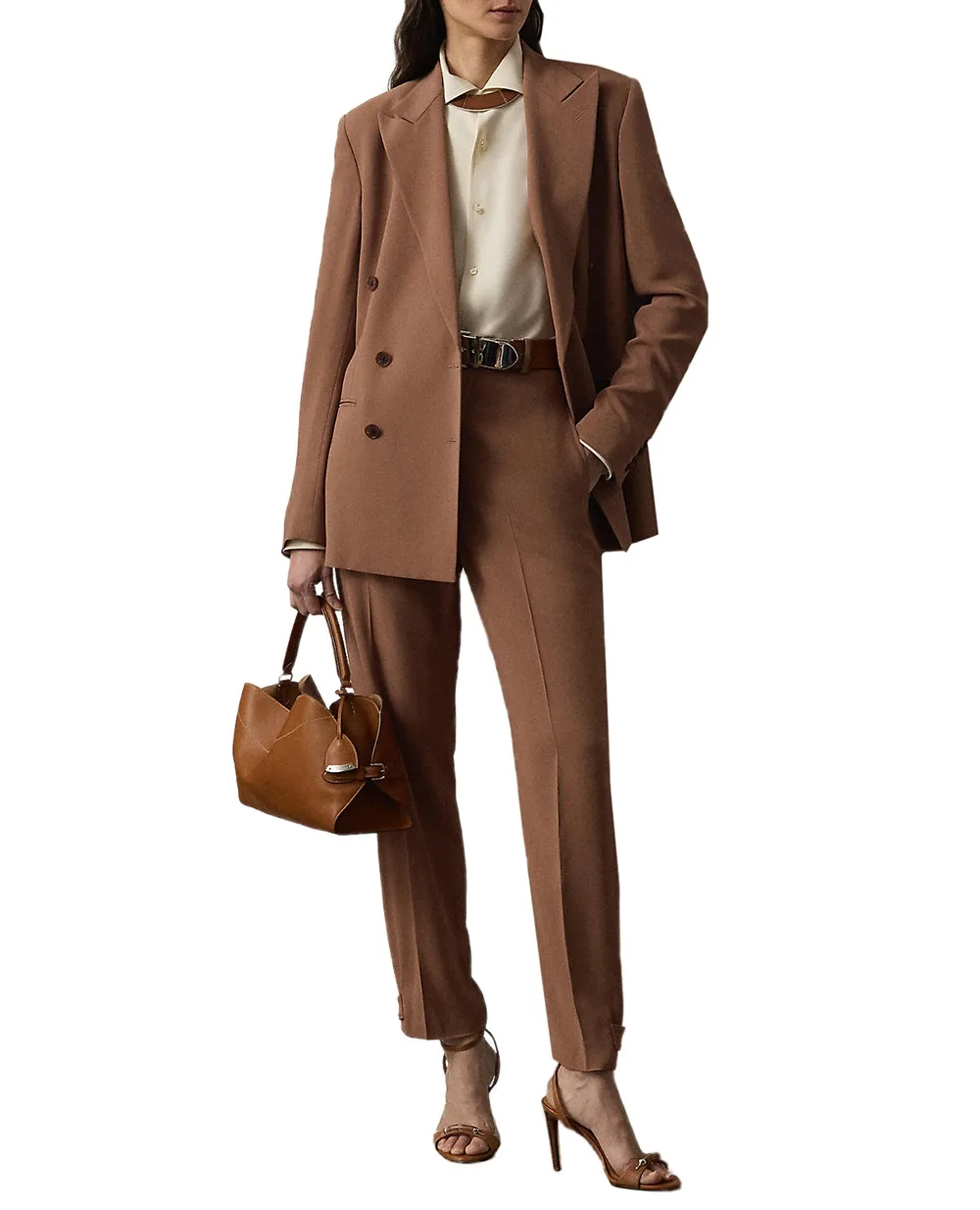 Жакет Ralph Lauren Collection 290P00383001, коричневый цвет • Купить в интернет-магазине Kameron
