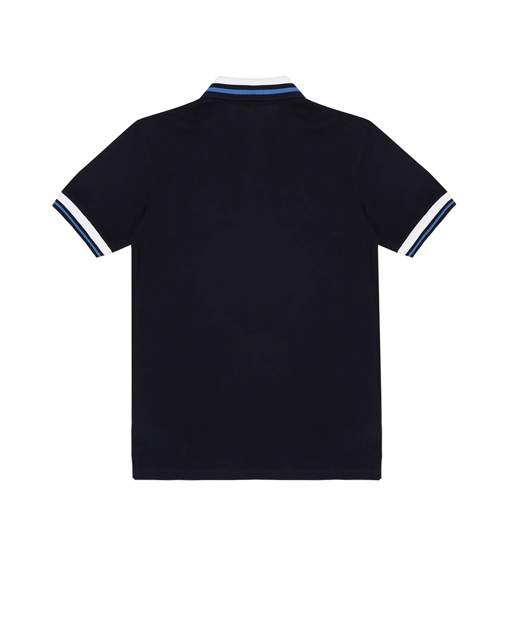 Детское поло из пике Dolce&Gabbana Kids L4JTGW-G7PDD-B, синий цвет • Купить в интернет-магазине Kameron