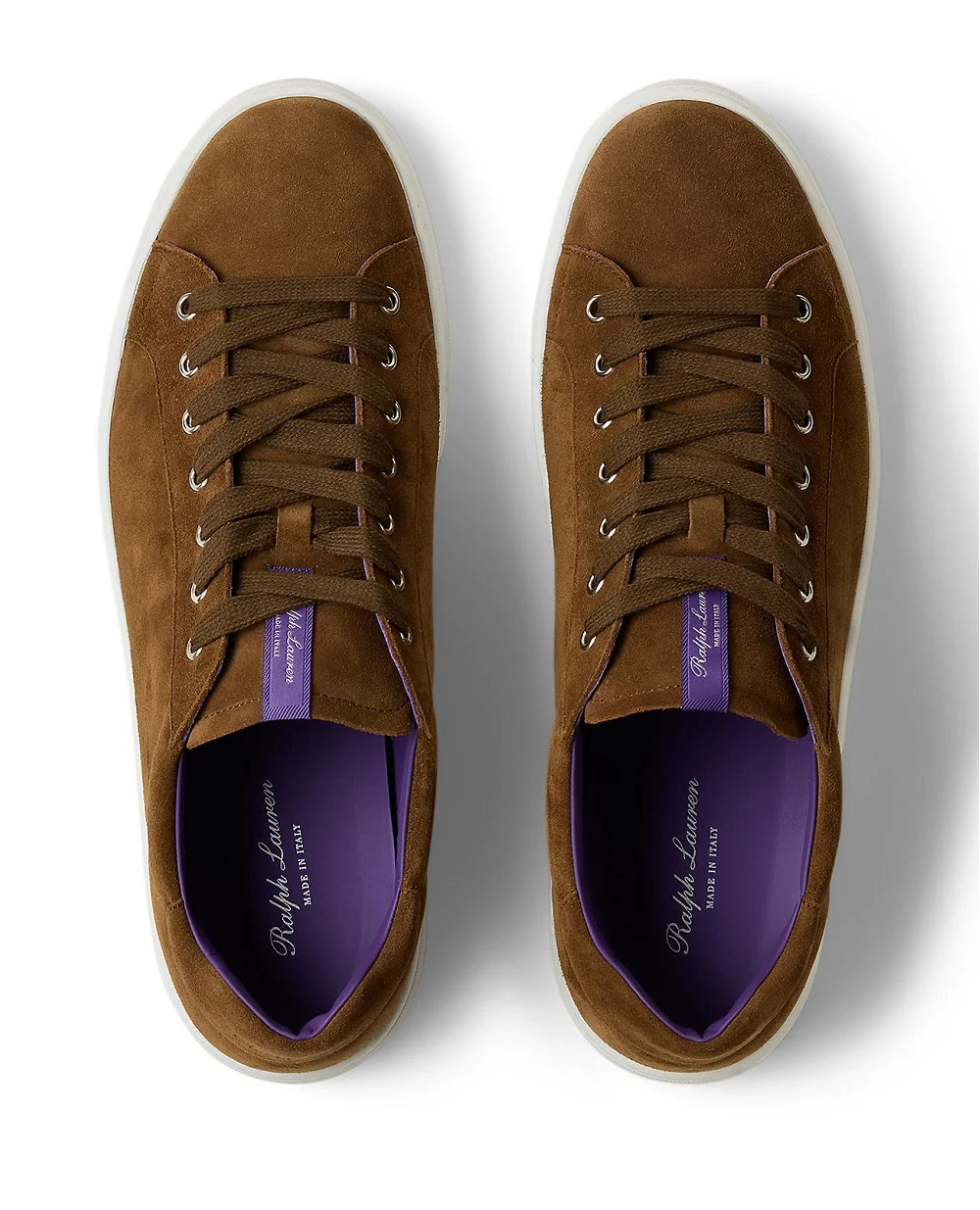 Кеды Ralph Lauren Purple Label 801971376002, коричневый цвет • Купить в интернет-магазине Kameron