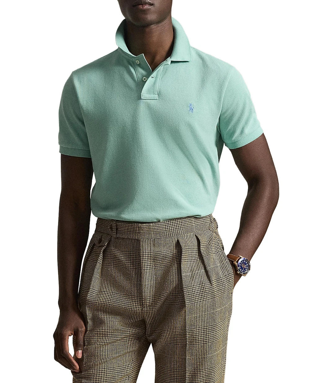 Поло Polo Ralph Lauren 710680784513, зеленый цвет • Купить в интернет-магазине Kameron