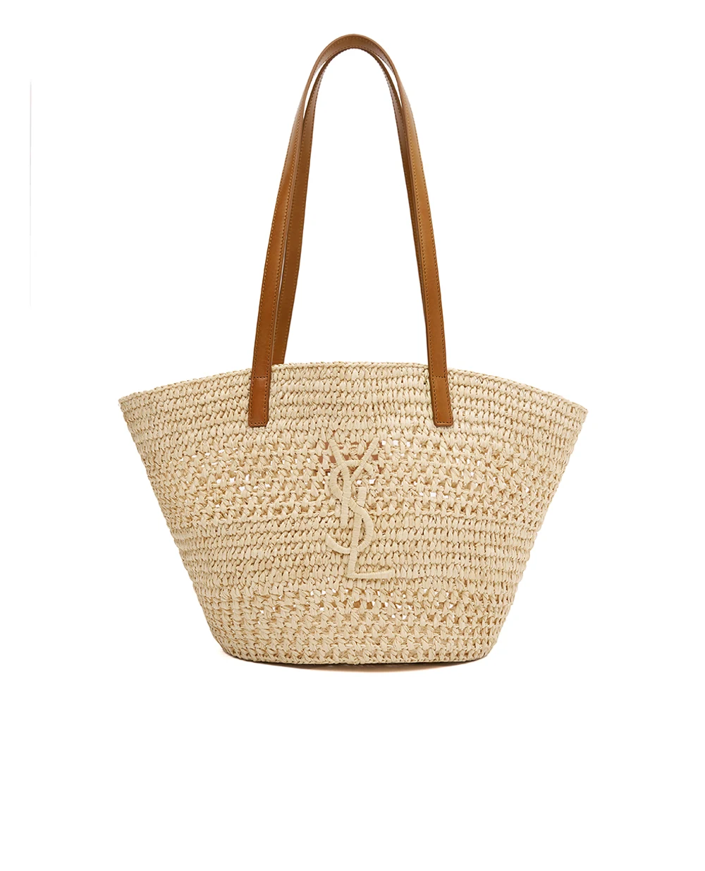Сумка PANIER Small из рафии Saint Laurent 868565-GAAGN, бежевый цвет • Купить в интернет-магазине Kameron