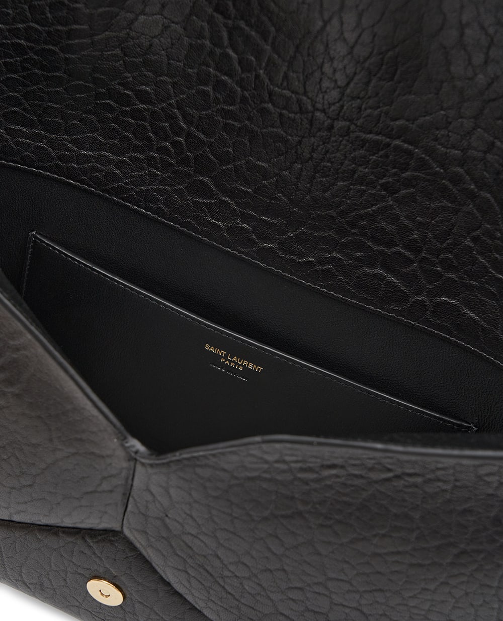 Сумка-клатч Cassandre из овечьей кожи Saint Laurent 855802-AACYT, черный цвет • Купить в интернет-магазине Kameron