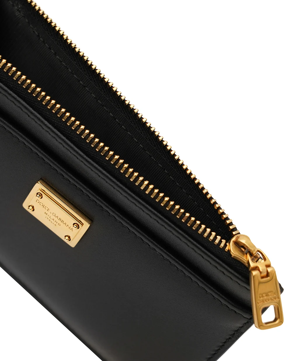 Визитница из кожи Dolce&Gabbana BI1261-A9S25, черный цвет • Купить в интернет-магазине Kameron