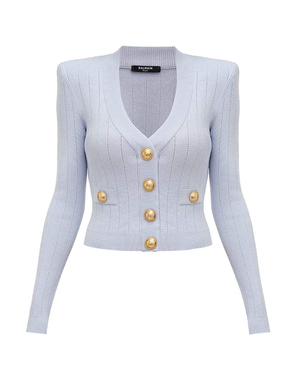 Кардиган Balmain DF1KL007KB07, голубой цвет • Купить в интернет-магазине Kameron
