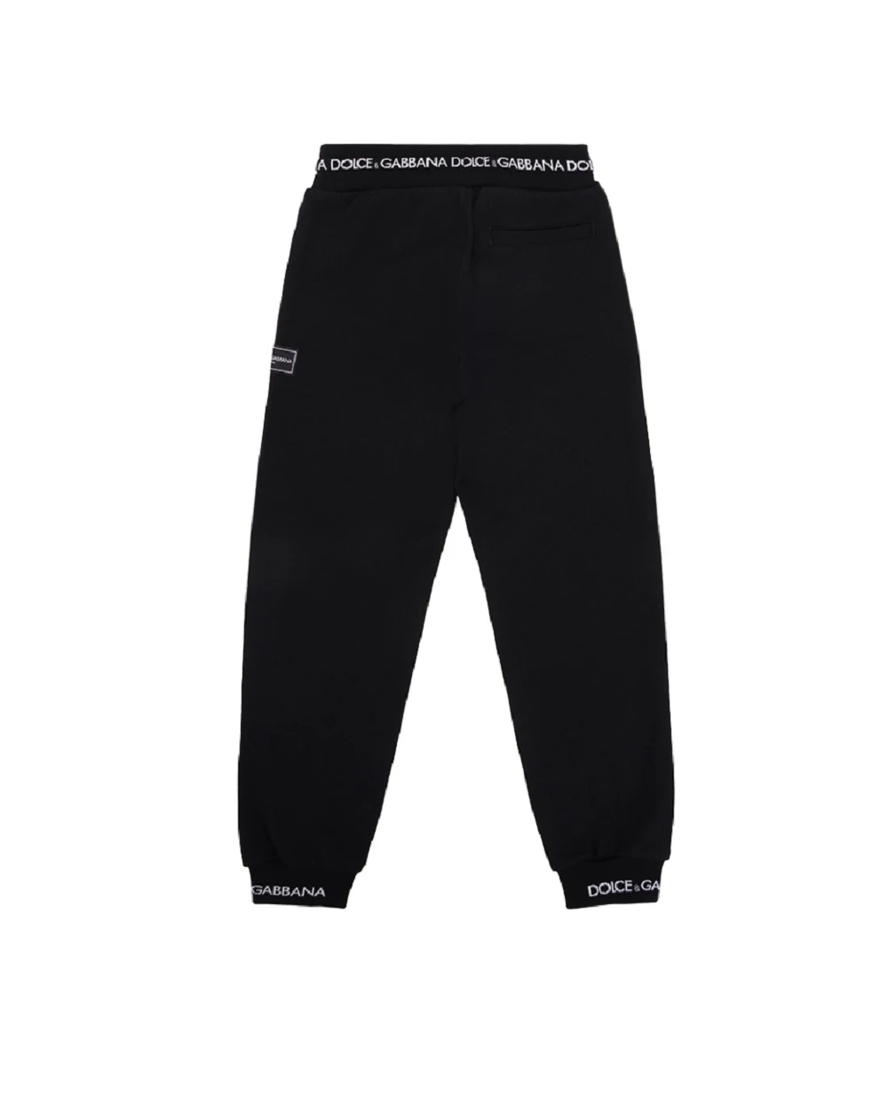 Детские спортивные брюки (костюм) Dolce&Gabbana Kids L4JPFE-G7M4G-S, черный цвет • Купить в интернет-магазине Kameron