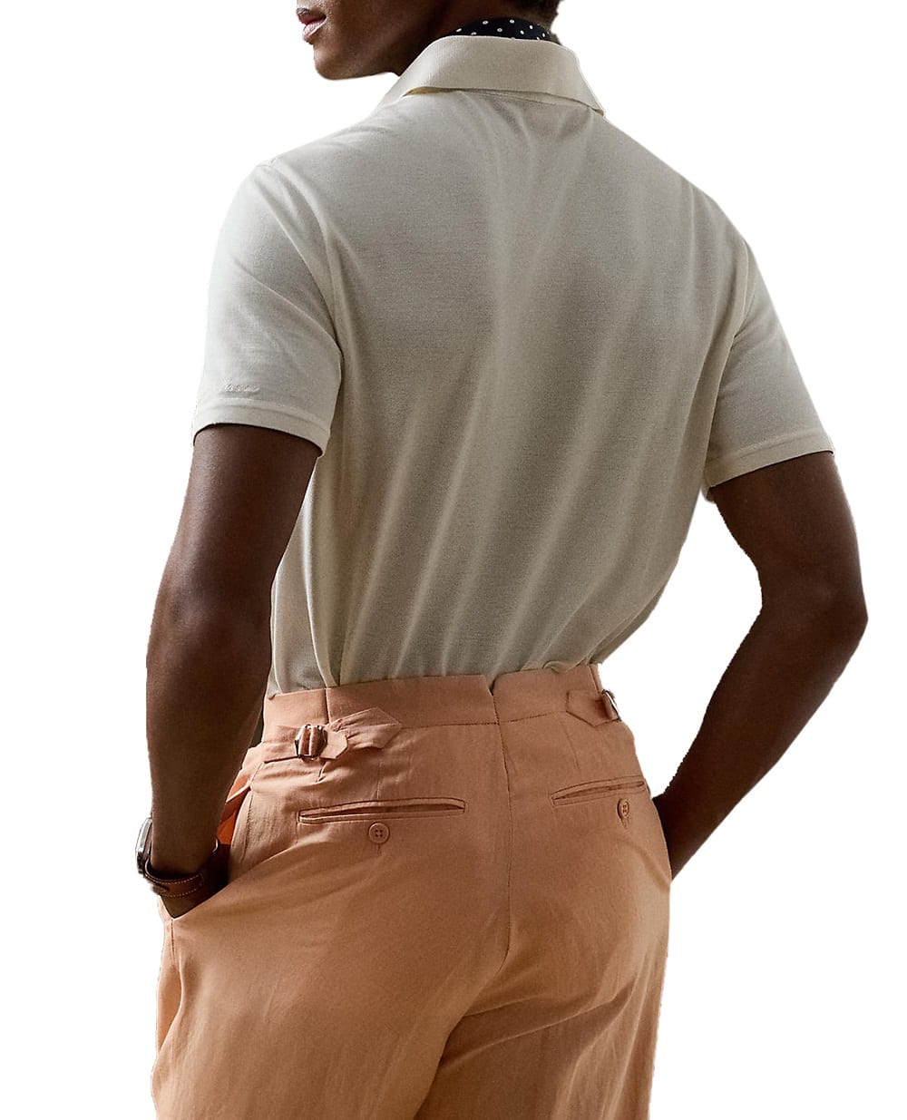 Поло Ralph Lauren Purple Label 790963414003, белый цвет • Купить в интернет-магазине Kameron