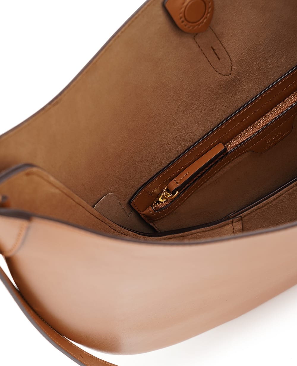 Кожаная сумка Polo ID Shoulder Bag Large Polo Ralph Lauren 428867518002, коричневый цвет • Купить в интернет-магазине Kameron