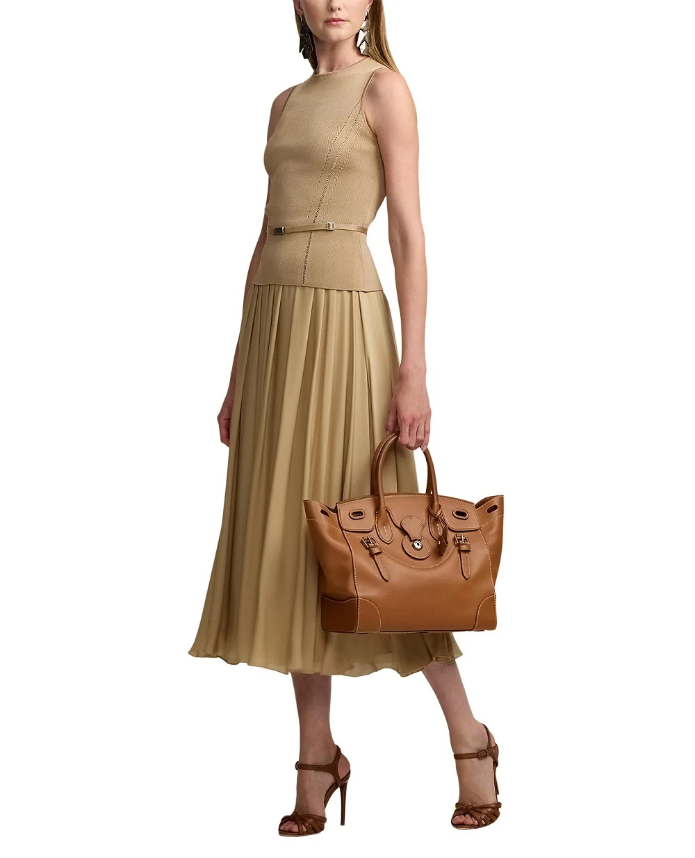 Топ Ralph Lauren Collection 290963203001, бежевый цвет • Купить в интернет-магазине Kameron