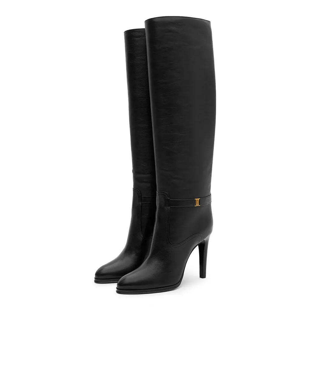 Чоботи Saint Laurent 743797-25V00, чорний колір • Купити в інтернет-магазині Kameron