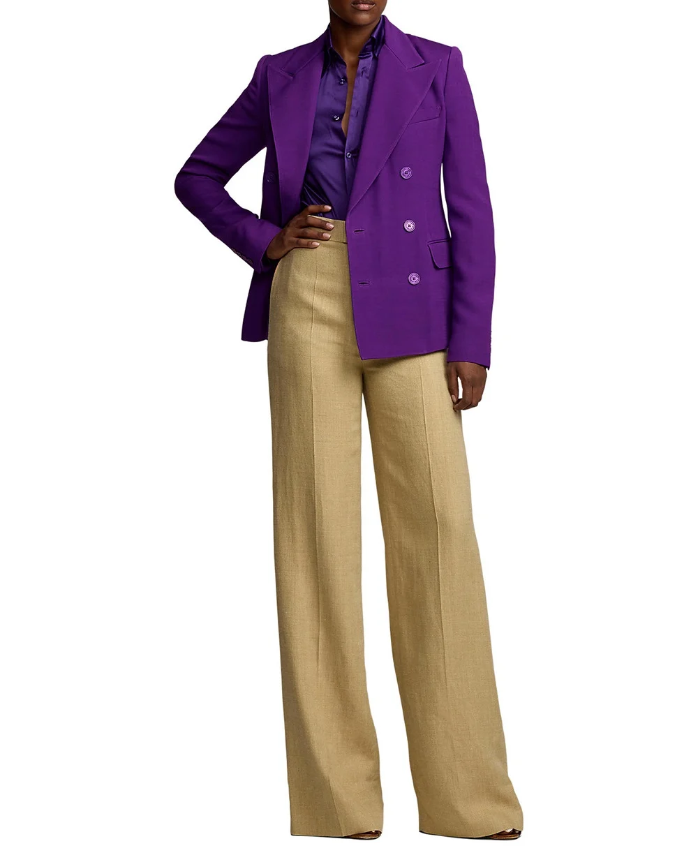 Жакет Ralph Lauren Collection 290967315001, фиолетовый цвет • Купить в интернет-магазине Kameron