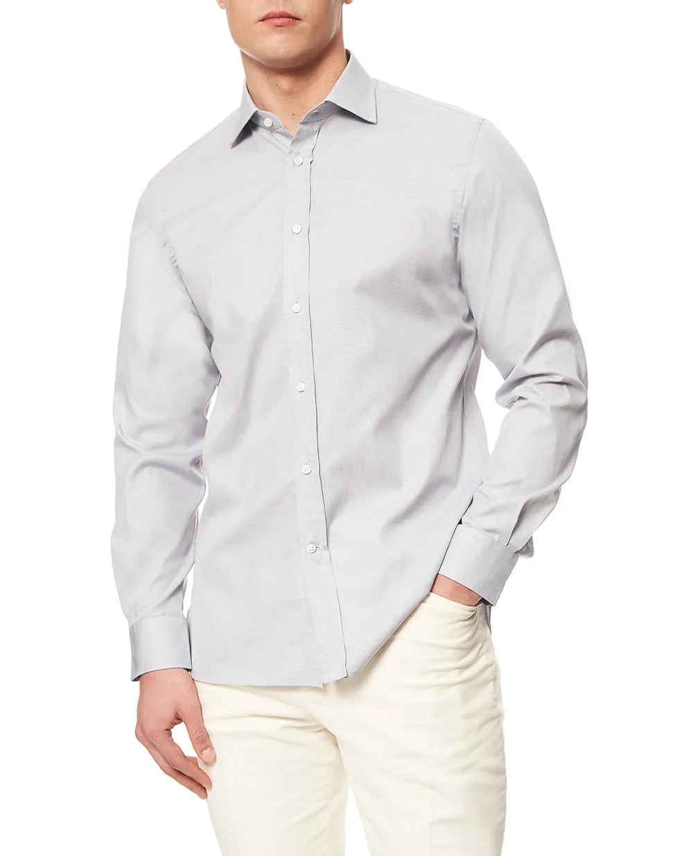 Рубашка Ralph Lauren Purple Label 791977197001, серый цвет • Купить в интернет-магазине Kameron