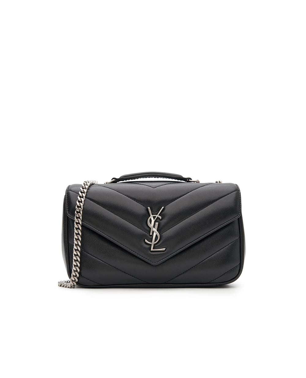Сумка LOULOU Small из овечьей кожи Saint Laurent 801437-AAE4Y, черный цвет • Купить в интернет-магазине Kameron