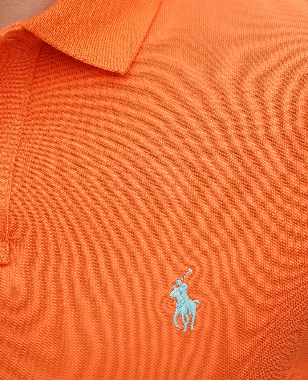 Поло Mesh Polo Ralph Lauren 710680784408, оранжевый цвет • Купить в интернет-магазине Kameron