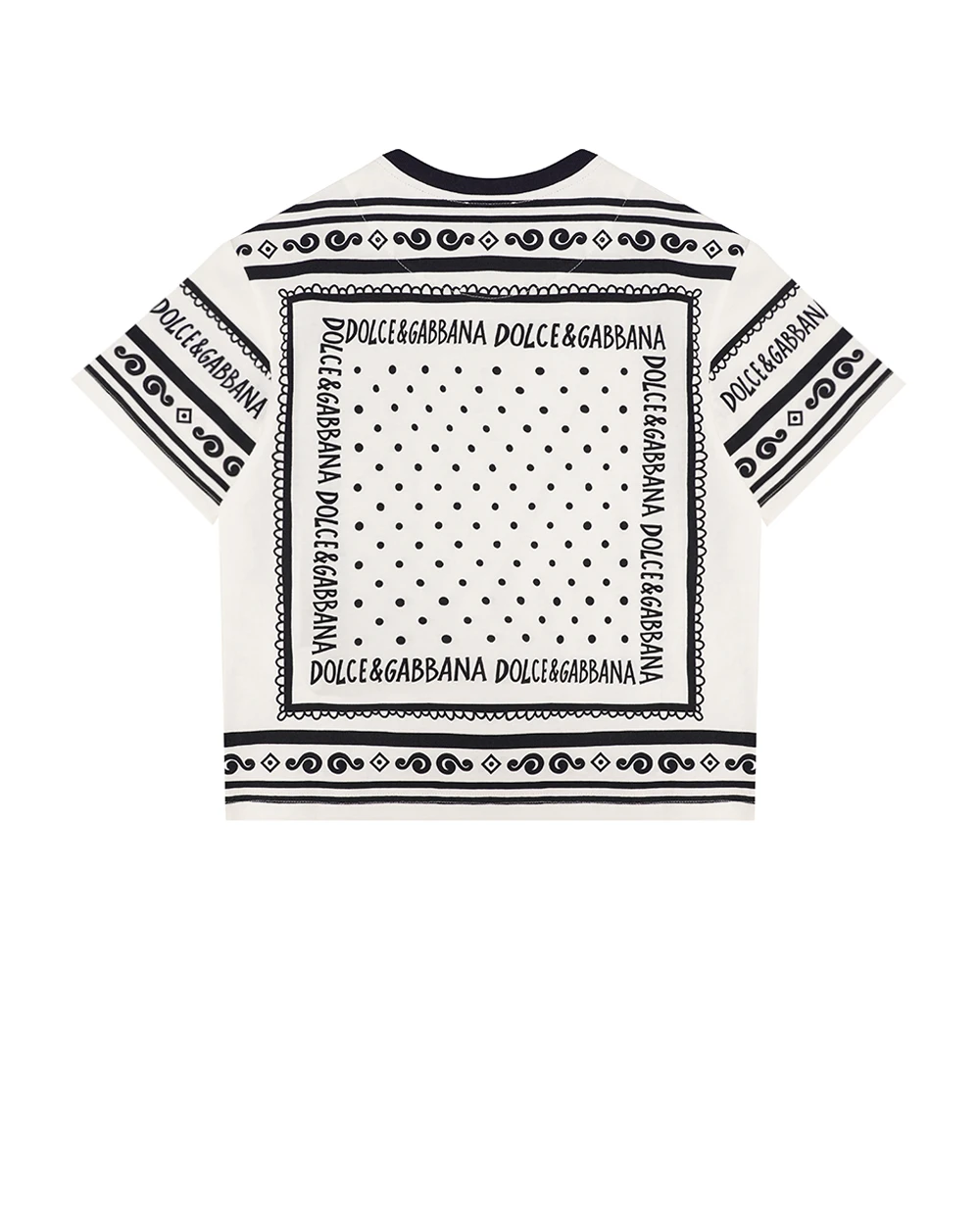 Детская футболка Dolce&Gabbana Kids L4JTHV-II7FZ-S, белый цвет • Купить в интернет-магазине Kameron