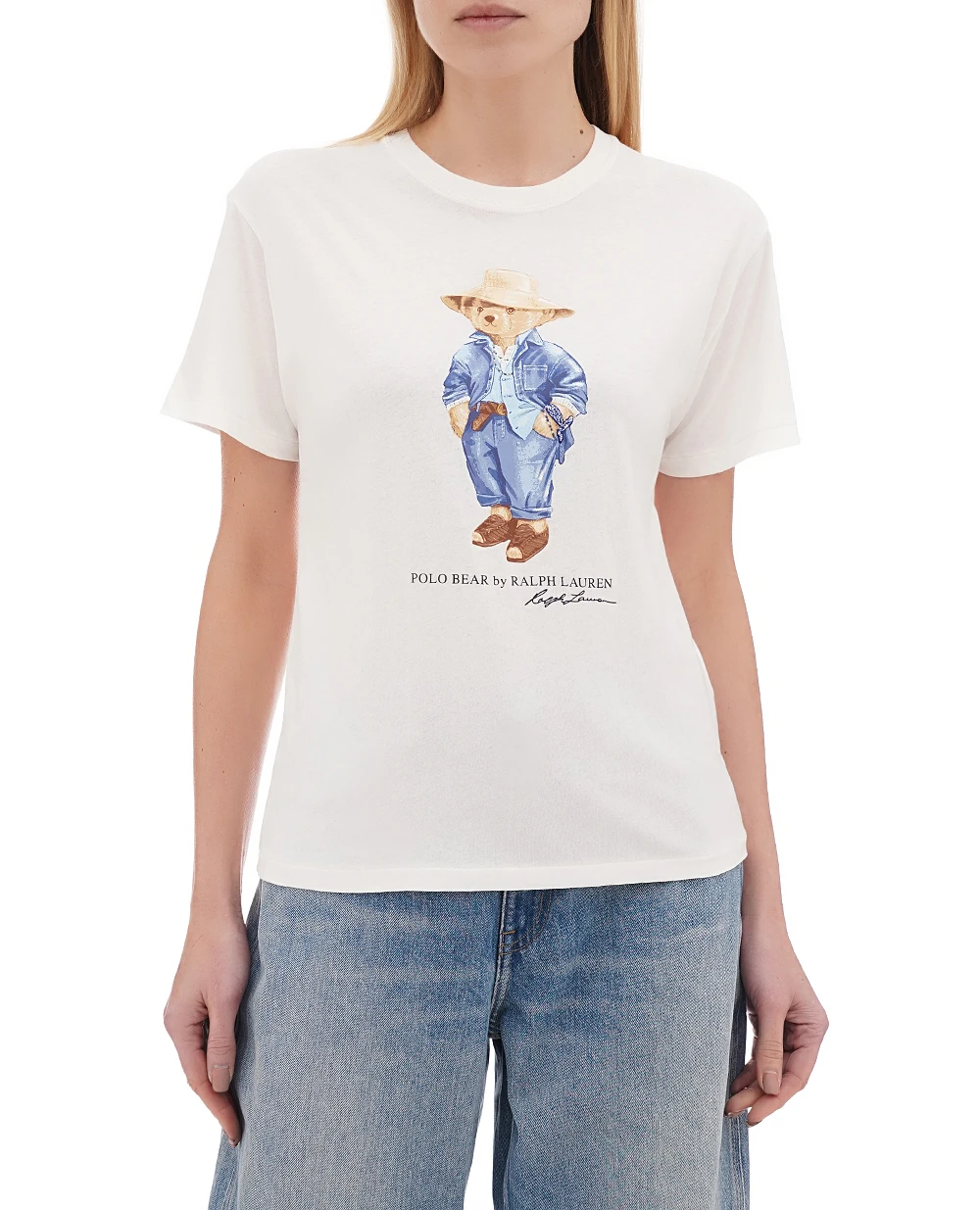 Футболка Polo Bear Polo Ralph Lauren 211959104001, белый цвет • Купить в интернет-магазине Kameron