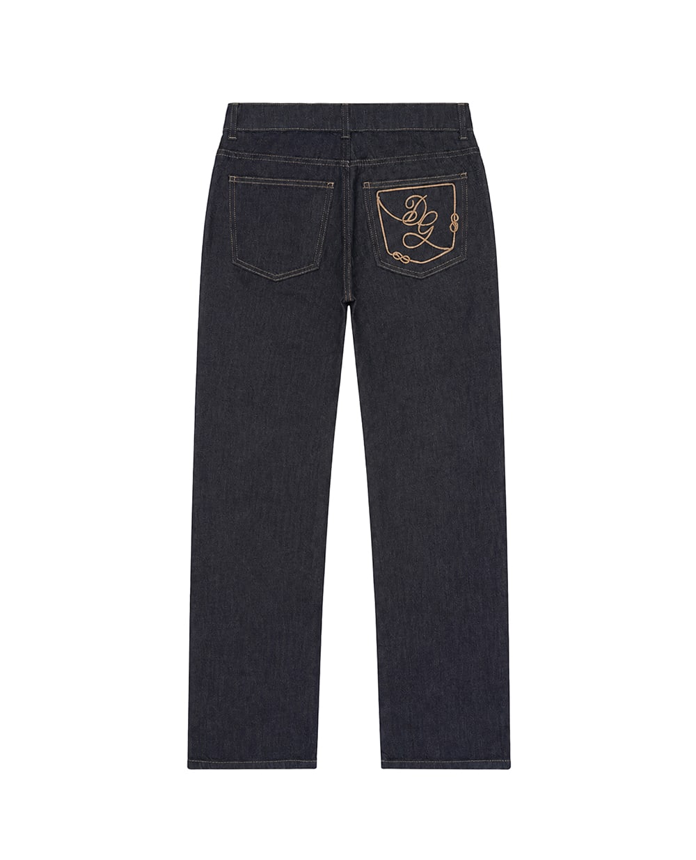 Дитячі джинси з вишивкою Dolce&Gabbana Kids L42F96-LDE14-S, сірий колір • Купити в інтернет-магазині Kameron