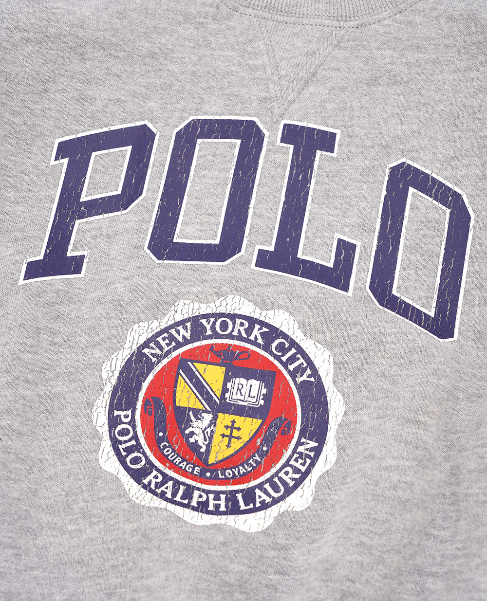 Детский свитшот Polo Ralph Lauren Kids 313950960002, серый цвет • Купить в интернет-магазине Kameron
