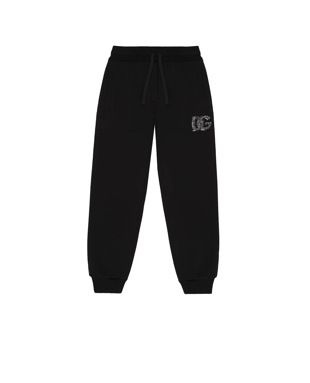 Детские спортивные брюки (костюм) Dolce&Gabbana Kids L5JPH1-G7PHM-S, черный цвет • Купить в интернет-магазине Kameron
