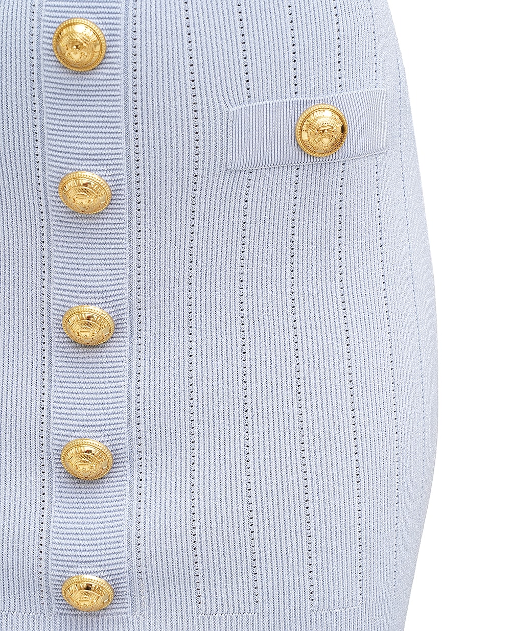 Юбка Balmain EF1LB290KB07, голубой цвет • Купить в интернет-магазине Kameron