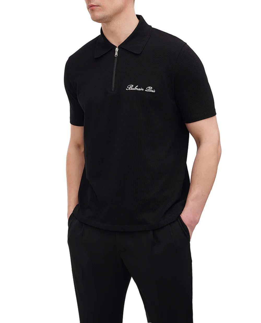 Поло Balmain DH1GC028BC78, черный цвет • Купить в интернет-магазине Kameron