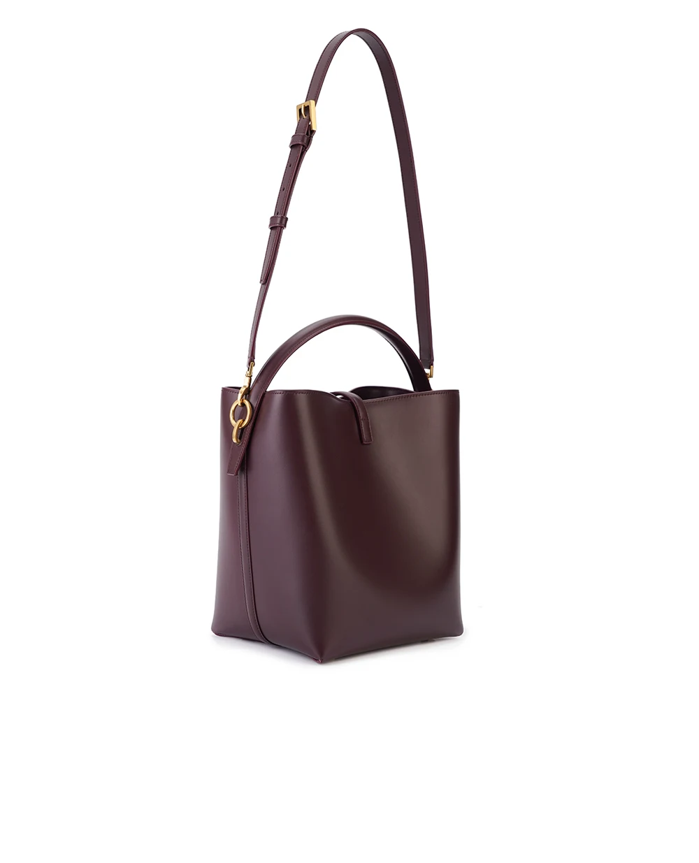 Кожаная сумка Le 37 Saint Laurent 742828-2R20W, бордовый цвет • Купить в интернет-магазине Kameron