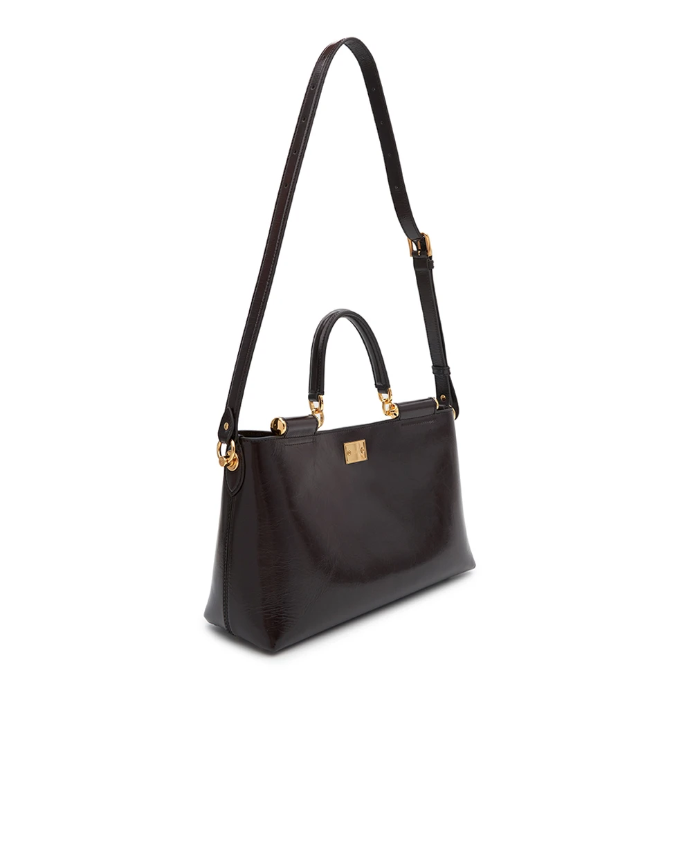 Сумка Vittoria Medium из телячьей кожи Dolce&Gabbana BB7896-AZ000, темно-коричневый цвет • Купить в интернет-магазине Kameron