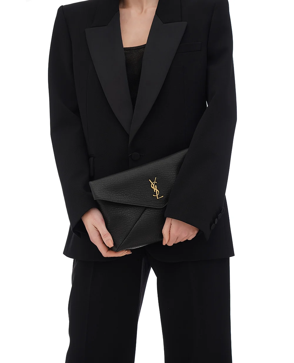 Клатч Cassandre Saint Laurent 769307-AACYT, черный цвет • Купить в интернет-магазине Kameron