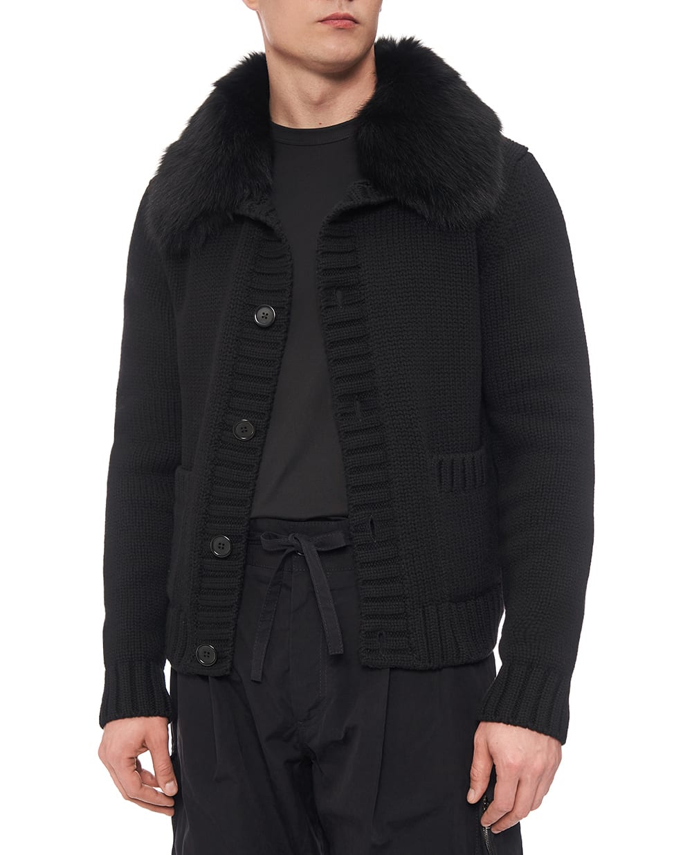 Куртка из шерсти Dolce&Gabbana GXVD3Z-JDVBZ, черный цвет • Купить в интернет-магазине Kameron