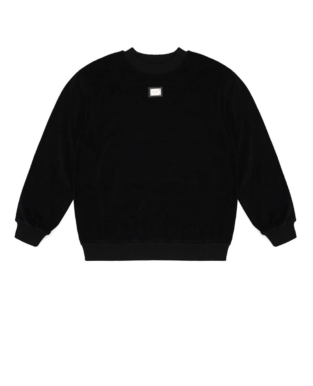 Детский свитшот Dolce&Gabbana Kids L4JWGV-G7I8U-B, черный цвет • Купить в интернет-магазине Kameron