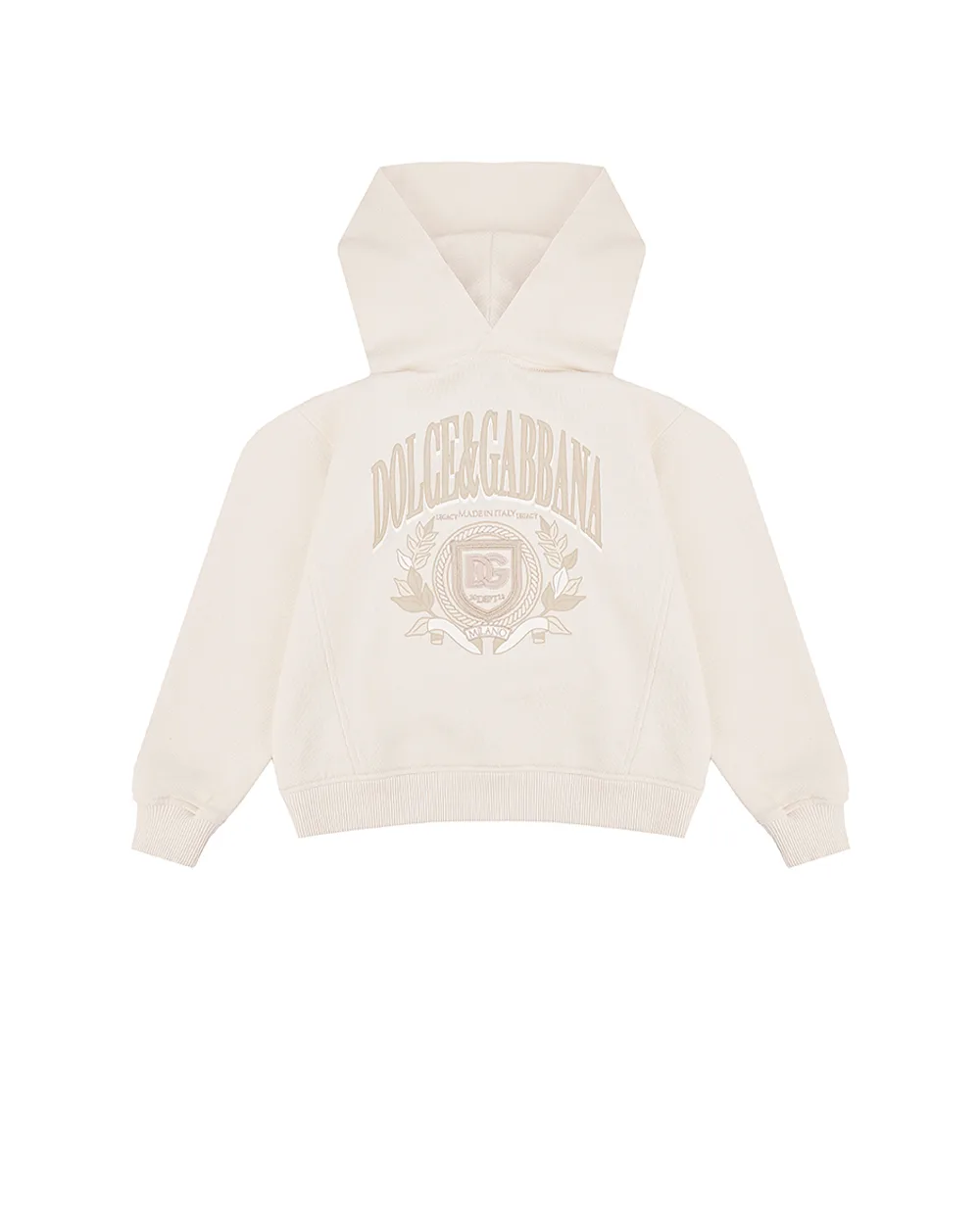 Детский худи (костюм) Dolce&Gabbana Kids L4JWLV-G7O5B-B, молочный цвет • Купить в интернет-магазине Kameron