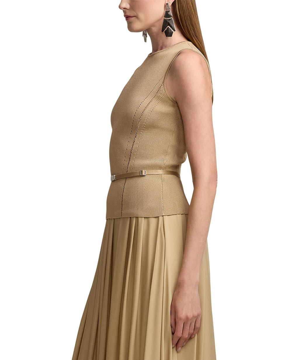 Топ Ralph Lauren Collection 290963203001, бежевый цвет • Купить в интернет-магазине Kameron