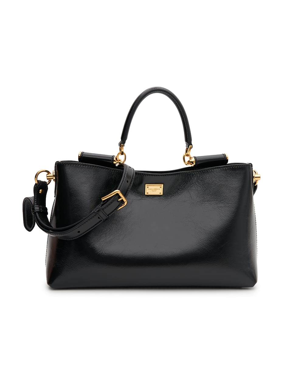 Сумка Vittoria Medium из телячьей кожи Dolce&Gabbana BB7896-AZ000, черный цвет • Купить в интернет-магазине Kameron