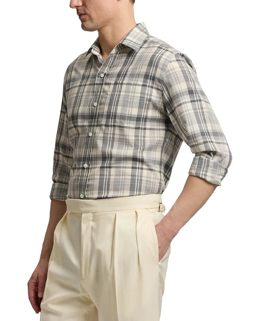 Рубашка Ralph Lauren Purple Label 790977169002, серый цвет • Купить в интернет-магазине Kameron